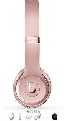 Beats Solo3 Bluetooth Wireless All-Day On-Ear Headphones Rose Gold