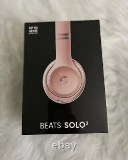Beats Solo3 Bluetooth Wireless All-Day On-Ear Headphones Rose Gold