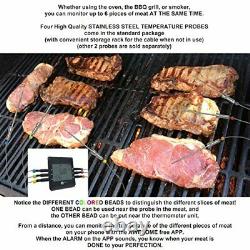 Best Digital Meat Thermometer, Max 6-Probe Smart Bluetooth Wireless Remote