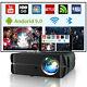Blue-tooth Android9.0 Wireless Projector Lcd Led Meeting Game Movie Av Zoom Hd