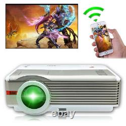 Blue-tooth Android 6.0 Projector Wireless Home Theater LED Party HDMI Miracast
