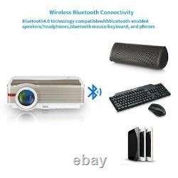 Blue-tooth Android 6.0 Projector Wireless Home Theater LED Party HDMI Miracast