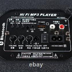 Bluetooth Car Speaker 360° Heavy Bass Subwoofer Sound System USB Remote Control