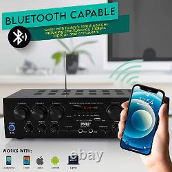 Bluetooth Home Audio Amplifier System Upgraded 6 Channel 750 Watt Wireless Hom