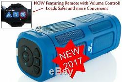Bluetooth Speaker 16W 100ft Wireless Range withSurround Sound Bike Cage & Remote