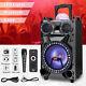 Bluetooth Woofer Speaker Heavy Duty System Party Fm Karaoke Disco Led Aux Withmic