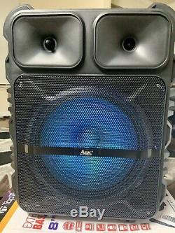 Bluetooth speaker AEK Cyber 12 (wireless Mic)TWS Extra Bass Remote Rechargeable