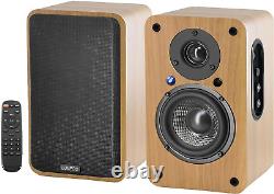 Bookshelf Speakers, 100W Powered Speakers with inside Amplifier Bluetooth Bookshe