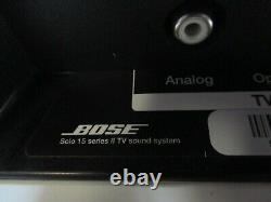 Bose Solo 15 Series II TV Soundbar Bluetooth Wireless /remote test working