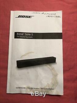Bose Solo 5 TV Sound Soundbar System, Bluetooth, Universal Remote Black