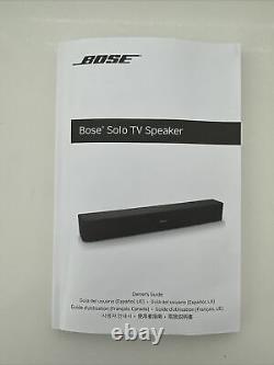 Bose Solo Bluetooth Wireless One-piece Soundbar Black