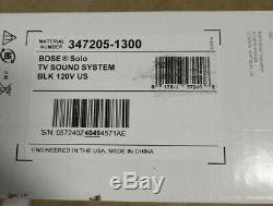 Bose Solo TV Sound Bar System Wired Black Single Speaker Remote Control Used