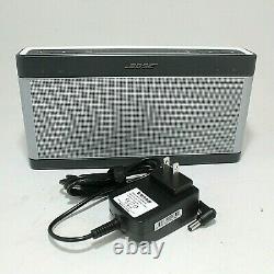 Bose SoundLink III Bluetooth Portable Speaker with Charger Gray Good Condition