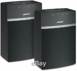 Bose SoundTouch 10 Wi-Fi Two Sound Touch 10 Speakers 2-Pack Remote Control-Black