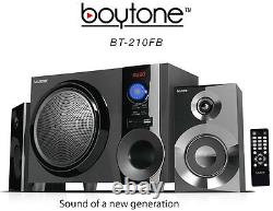 Boytone BT210FB Wireless Bluetooth 2.1 Multimedia Speaker FM Radio BT-210FB NEW