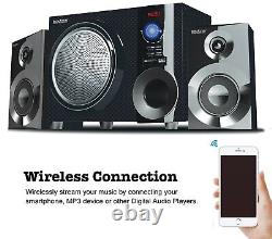 Boytone BT-215FD, Powerful Wireless Bluetooth Home Speaker System 55 W, FM Radio