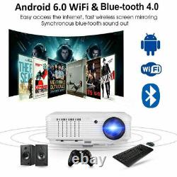 CAIWEI Smart Android HD Projector Wireless FHD 1080p Home Meeting Cinema Movie