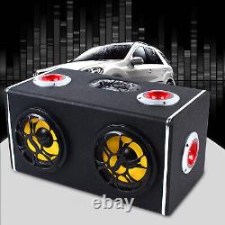 Car Speaker Wireless Bluetooth 360° Surround Bass Subwoofer+Remote Control USB
