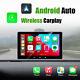 Car Stereo Wireless Carplay Android Auto 7 Touch Screen Fm Radio Gps Navigator