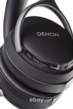 DENON Wireless Noise Canceling Headphone BKEM Black Free Edge Driver NEW AH-GC30