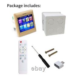 Digital Stereo Amplifier Touch Screen Bluetooth Wireless Remote Control System
