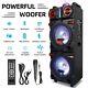 Dual 10 Subwoofer Bluetooth Speaker 9000w Rechargable Withled Dj Fm Party Karaok
