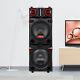 Dual 10 Woofers Bluetooth Speaker Party Boombox With Microphone Remote Control