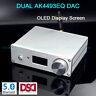 Dual Ak4493eq Dsd256 Dac Bluetooth 5.0 Wireless Player Amanero Xmos Usb Lme49720