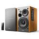 Edifier R1280db Powered Bluetooth Bookshelf Speakers, Optical Input, Wood Grain