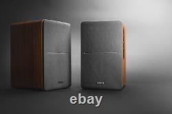 Edifier R1280DB Powered Bluetooth Bookshelf Speakers, Optical Input, Wood Grain