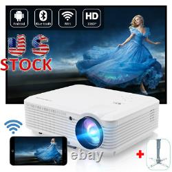 FHD 1080P Android Projector WIFI Wireless Home Theater Blue-tooth Netflix USB US