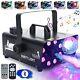 Fog Machine With 8 Led Lights And Disco Ball, Wireless Remote With Bluetooth