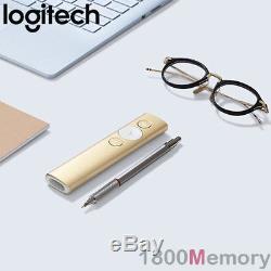 GENUINE Logitech Spotlight Advance Wireless Remote Presenter USB Bluetooth Gold