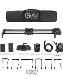 GVM 2D 2-Axis Wireless Carbon Fiber Motorized Slider with Bluetooth Remote