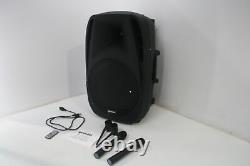 Gemini Sound ES-15TOGO Wireless Portable Bluetooth Streaming DJ PA System Black