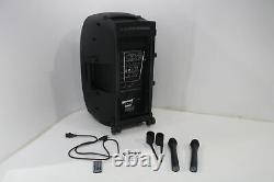 Gemini Sound ES-15TOGO Wireless Portable Bluetooth Streaming DJ PA System Black