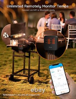 Govee Wifi Meat Thermometer Wireless 4 Probe Smart Bluetooth Grill with Remote App