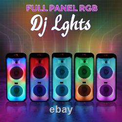 High Power Bass Wireless Bluetooth Party Speaker Lot LIQUID MOTION LED LIGHTS