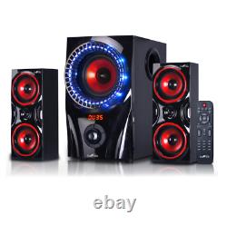 Home Theater Stereo Audio System Sound Speakers With Remote Wireless Bluetooth USB