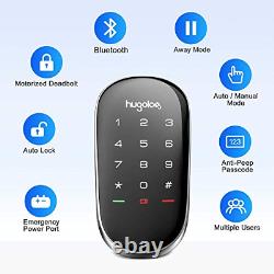 Hugolog Smart Lock, Touchscreen Deadbolt Remote Wireless Control & Bluetooth and