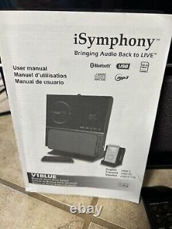 ISymphony V1 Blue Bluetooth Stereo System With Wireless iPod Dock 200W + Remote