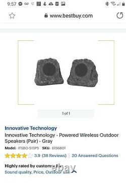 Innovative Tech Wireless Waterproof Rechargeable Bluetooth Outdoor Rock Speakers