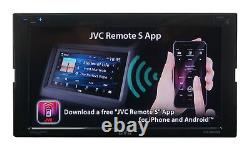 JVC KW-M865BW 2-Din 6.8 Bluetooth Wireless Car Play and Android Auto Receiver