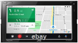 JVC KW-M865BW 2-Din 6.8 Bluetooth Wireless Car Play and Android Auto Receiver