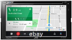 JVC KW-V960BW 2-Din 6.8 Bluetooth Wireless Car Play Android Auto CD Receiver