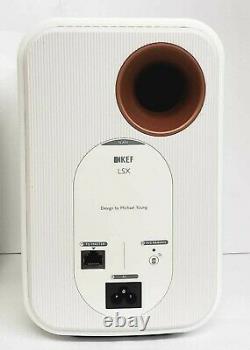 KEF LSX Hi-Res Wireless Speakers (PAIR) NO REMOTE Gloss White