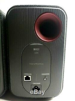 KEF LSX Wireless Speakers Black LSXBL NO remote