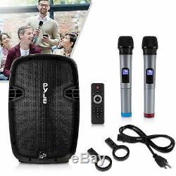 Karaoke Portable Speaker System Wireless Bluetooth Outdoor Microphone Remote
