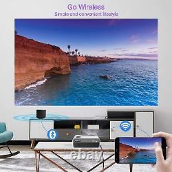 LED Android 6.0 Projector 1080P Blue-tooth Wifi Full HD Wireless Party Gift US