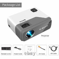 LED Android 6.0 Projector 1080P Blue-tooth Wifi Full HD Wireless Party Gift US